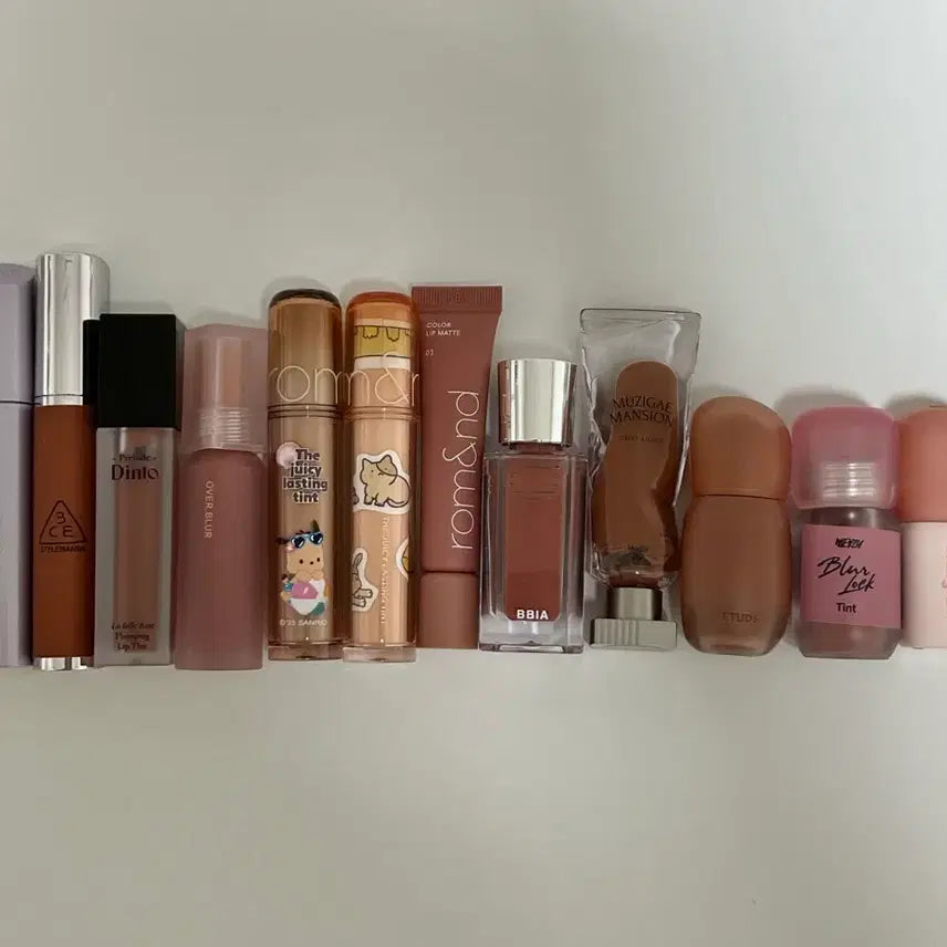 [BUNJANG] Bundle Set of 14 Autumn Warm Tone Lip Products / 가을웜 립 14개 일괄 판매