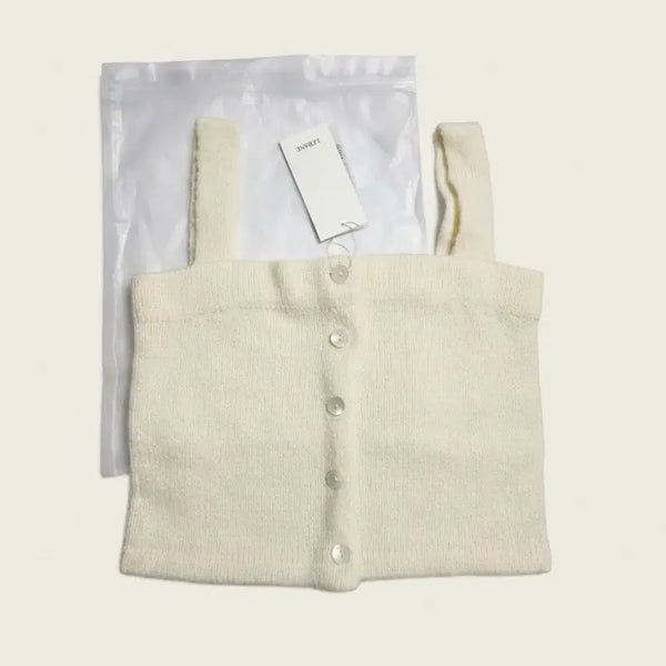 [BUNJANG] LEBANE Knit Button Sleeveless Ivory / (새상품) LEBANE 니트 버튼 나시 아이보리