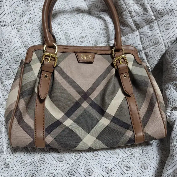 [BUNJANG] Daks Check Pattern Tote Bag / 닥스 가방