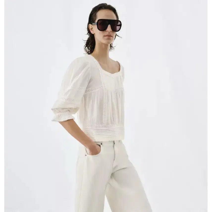 [BUNJANG] Zara ZW Collection Romantic Blouse - Medium / 자라 ZW 컬렉션 로맨틱 블라우스 M 새상품