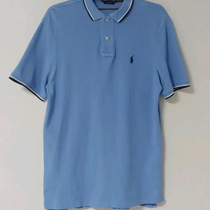 [BUNJANG] Polo Ralph Lauren Men's Blue T-shirt / 폴로 랄프로렌 카라티 블루