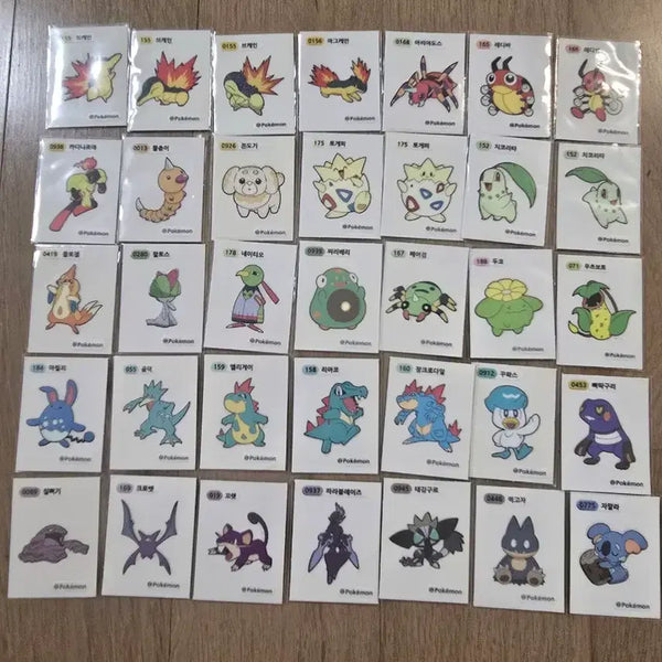 [BUNJANG] Pokemon Stickers (3-Digit, 4-Digit) / 포켓몬 띠부씰 판매(3자리,4자리)
