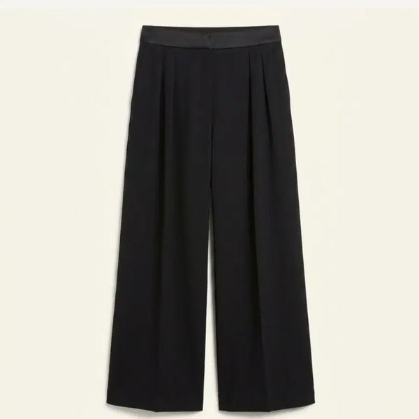 [BUNJANG] Banana Republic Black Wide-Leg Pants / 바나나리퍼블릭 블랙 와이드 슬랙스 팬츠