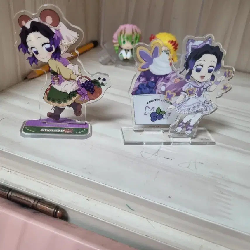 [BUNJANG] Demon Slayer Shinobu Ice Cream & Autumn Festival Acrylic Stands Bundle Set / 귀멸의칼날 가을축제 시노부 아이스크림 카페 시노부