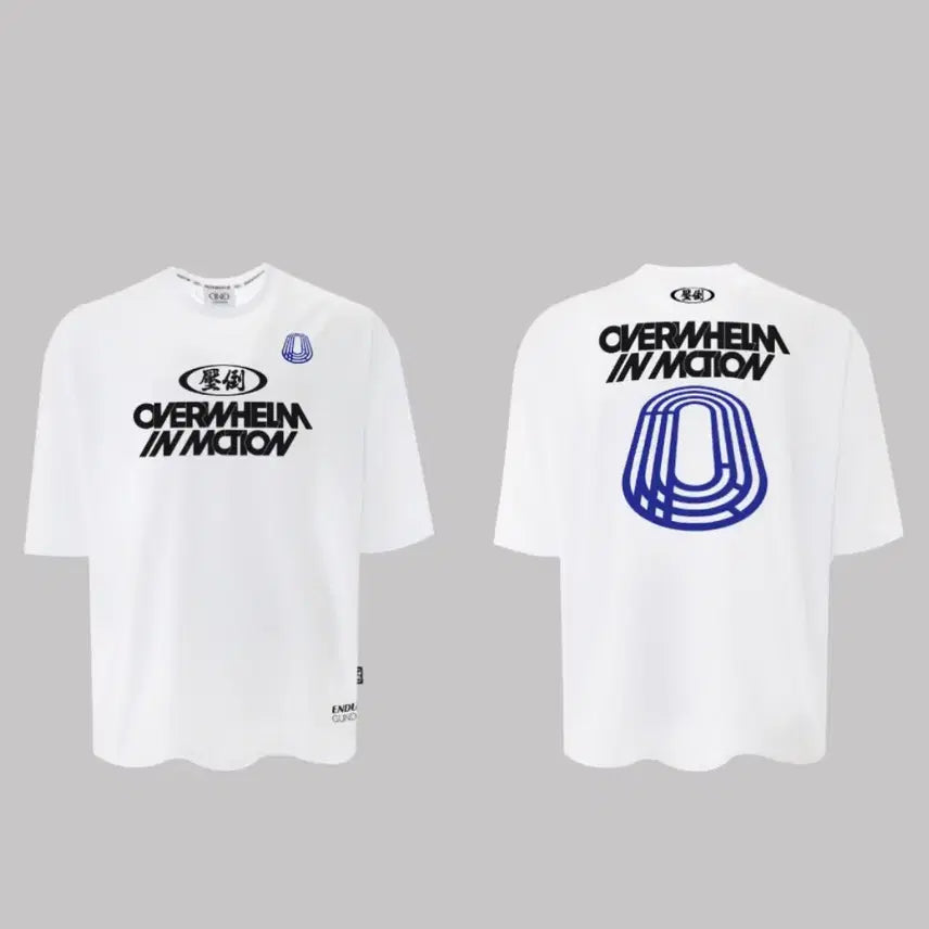 [BUNJANG] L Brand Track Logo Short Sleeve T-shirt / [L]압도 올라운더 트랙로고 반팔 새상품