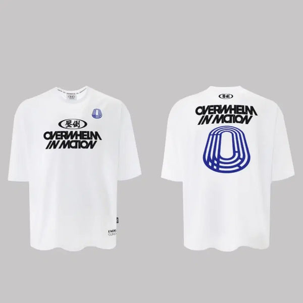 [BUNJANG] L Brand Track Logo Short Sleeve T-shirt / [L]압도 올라운더 트랙로고 반팔 새상품