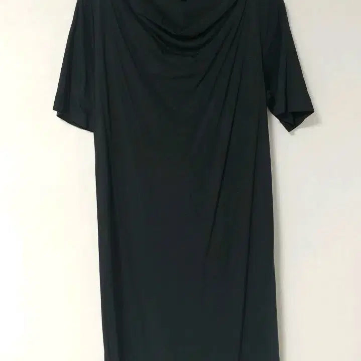 [BUNJANG] COS Black Draping Neck Midi Dress / COS 블랙 드레이핑 넥 원피스