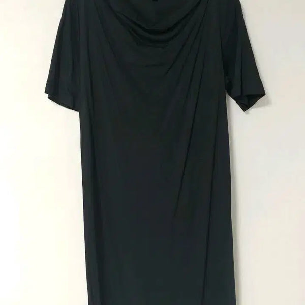[BUNJANG] COS Black Draping Neck Midi Dress / COS 블랙 드레이핑 넥 원피스