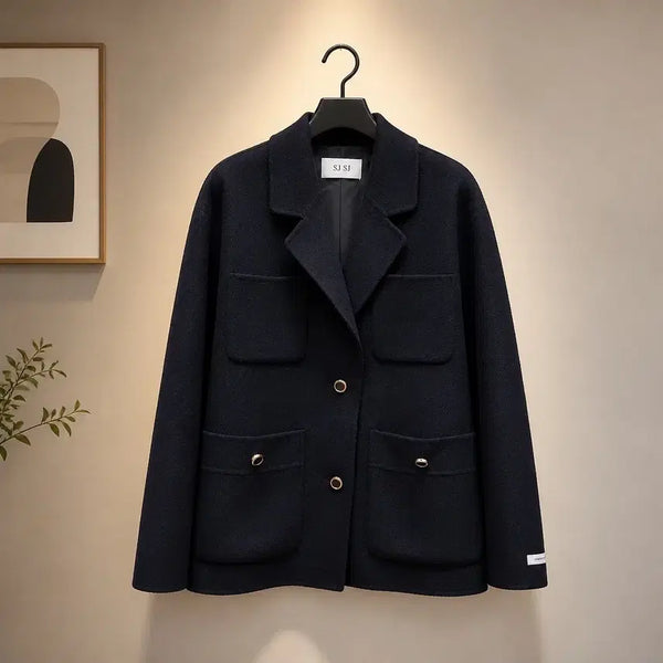 [BUNJANG] SJSJ 2021 Cashmere Blend Handmade Coat / 한섬 SJSJ 2021 캐시미어 혼방 핸드메이드 코트 76-90-155사이즈