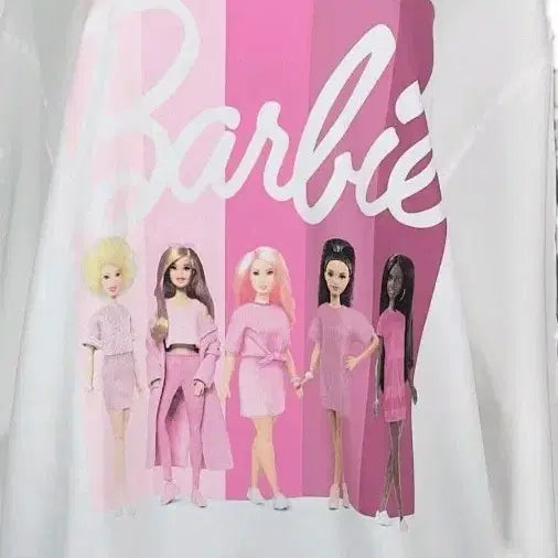 [BUNJANG] Barbie Print Sweatshirt White / 바비인형 프린트 맨투맨 화이트