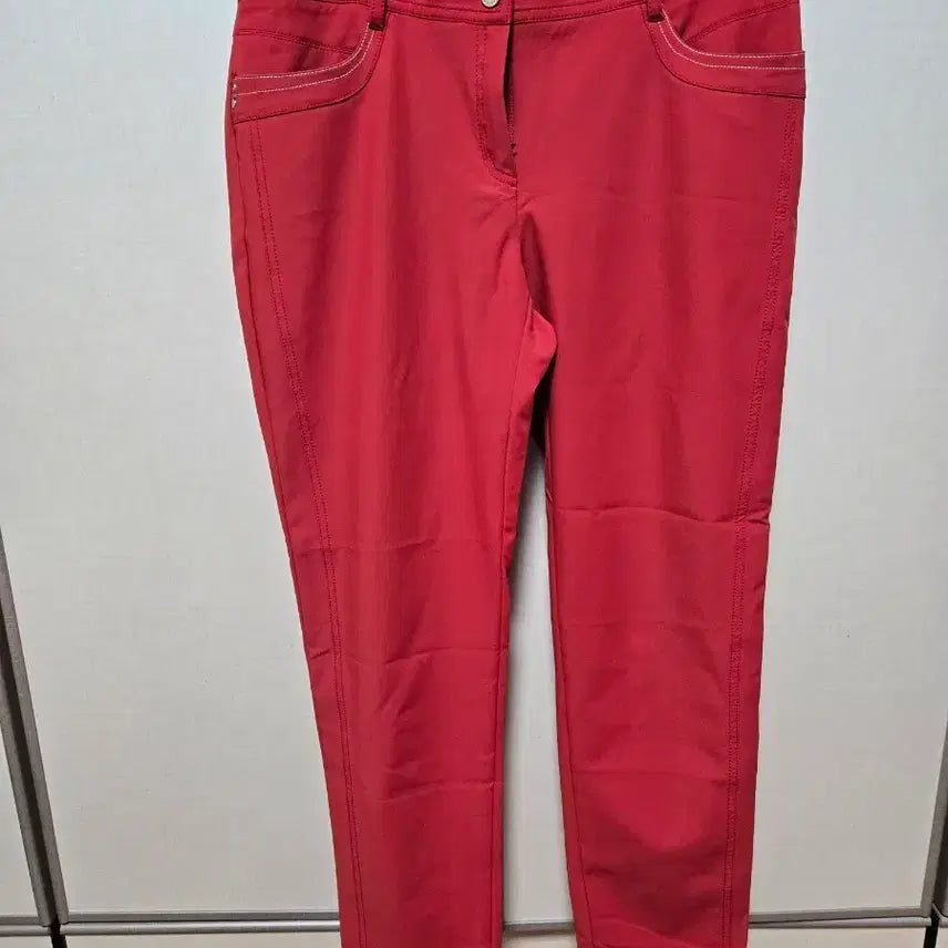 [BUNJANG] Louis Castel Women's Red Golf Pants Size 73 / 루이까스텔 여성 바지 레드 73