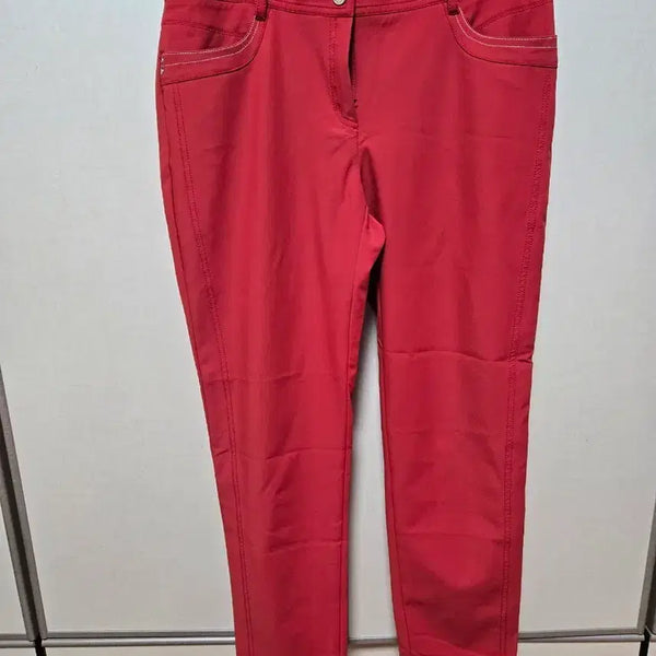 [BUNJANG] Louis Castel Women's Red Golf Pants Size 73 / 루이까스텔 여성 바지 레드 73