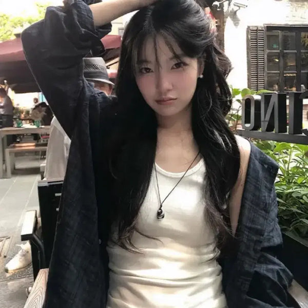 [BUNJANG] Mone Vintage Check Shirt / 모네 빈티지 체크 셔츠