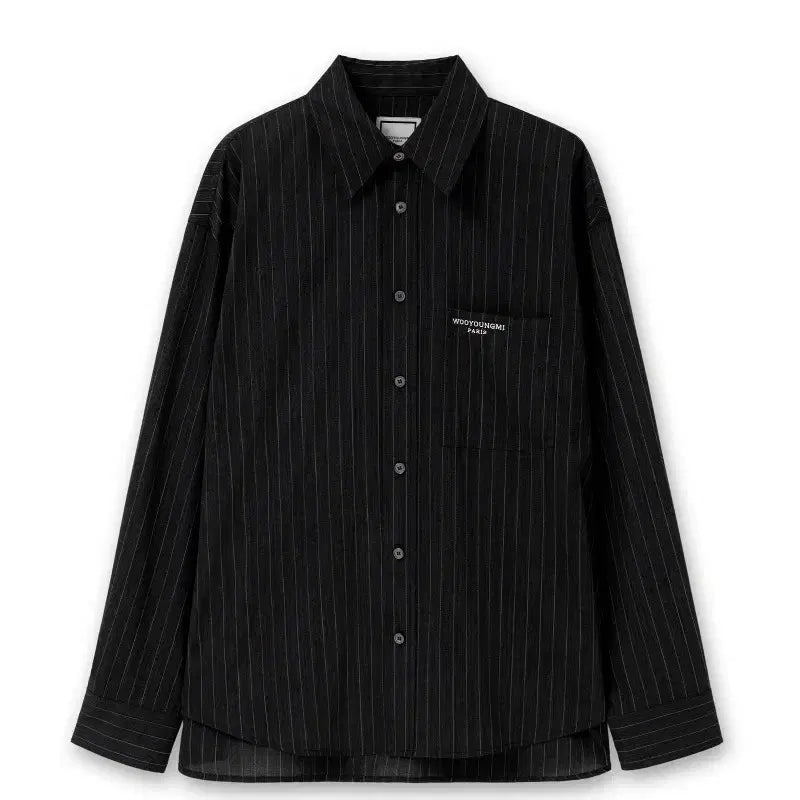 [BUNJANG] Wooyoungmi 26ss Grey Stripe Shirt / [구매] 우영미 / 26ss 그레이  스트라이프 셔츠 44