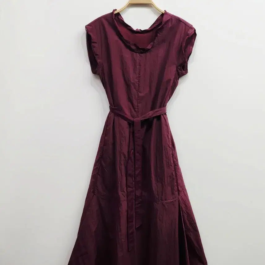 [BUNJANG] Mine Nylon 100% Long Dress (Size 55) / 마인 바스락 원피스 여자 55 한섬 롱원피스 55