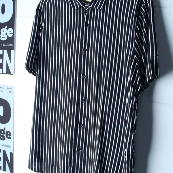 [BUNJANG] Brand Vintage Short Sleeve Collar T-Shirt / (XL) 브랜드빈티지 반팔 카라 티셔츠 USA 셔츠 남방-H36280