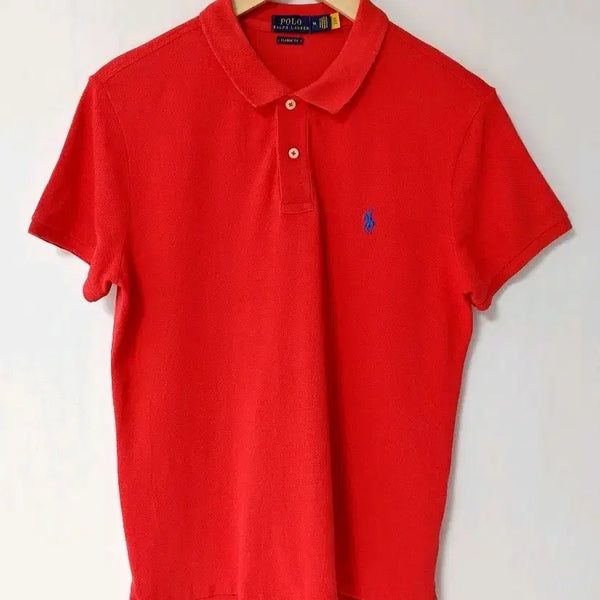 [BUNJANG] Polo Ralph Lauren Basic Short Sleeve Polo Shirt Red / 폴로 랄프로렌 기본 반팔 카라티 레드