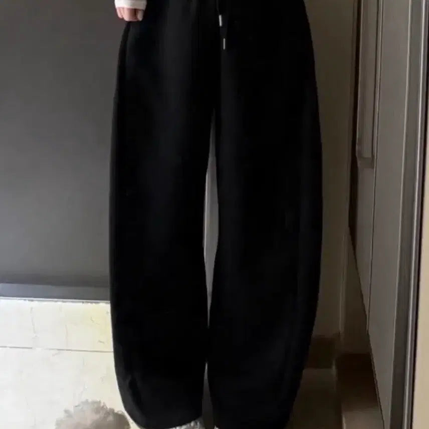 [BUNJANG] Black Wide Slack Pants / 슬랙스