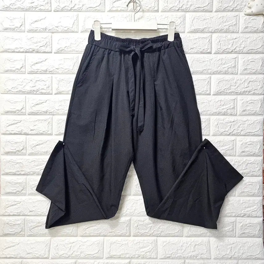 [BUNJANG] Black Wide-Leg Pants / 블랙  와이드 팬츠