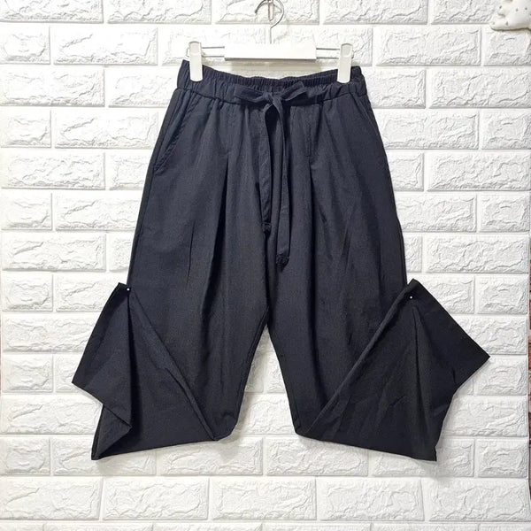 [BUNJANG] Black Wide-Leg Pants / 블랙  와이드 팬츠
