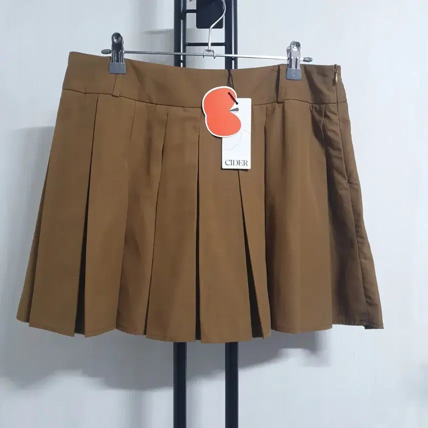 [BUNJANG] CIDER Pleated Skirt Brown 30-inch / 새옷 30인치 CIDER 샵사이다 플리츠 스커트 브라운