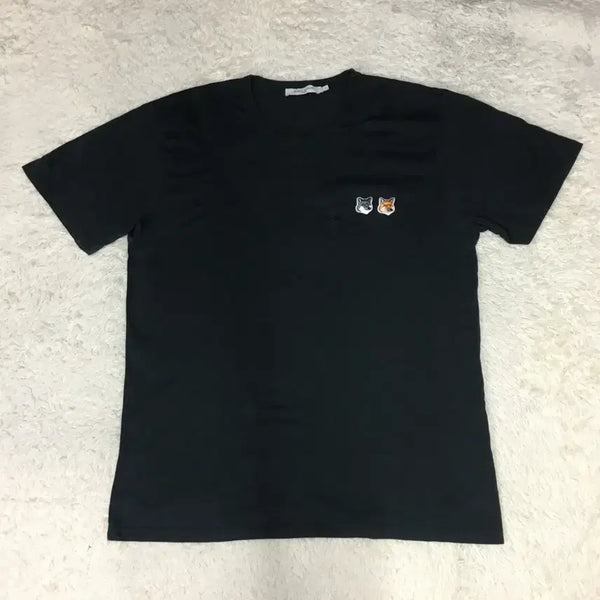 [BUNJANG] Maison Kitsuné Double Fox Short Sleeve T-Shirt / 메종키츠네 더블폭스 반팔티 GG31