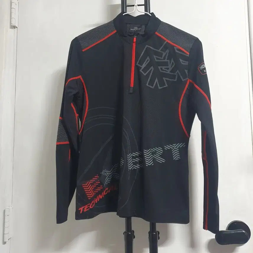 [BUNJANG] Kolon Sport Women's Black Functional Long Sleeve Shirt Size 55 / 코오롱 여성55 여름 기능성긴팔 블랙