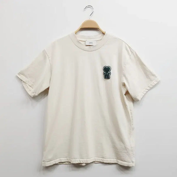 [BUNJANG] AMI Logo Short Sleeve T-Shirt / 아미 로고 반팔티 남자 L 반팔 티셔츠 100