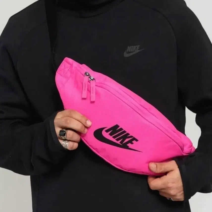 [BUNJANG] Nike Pink Hip Pack Waist Bag / 나이키 핑크 힙색 웨이스트 팩 가방 백