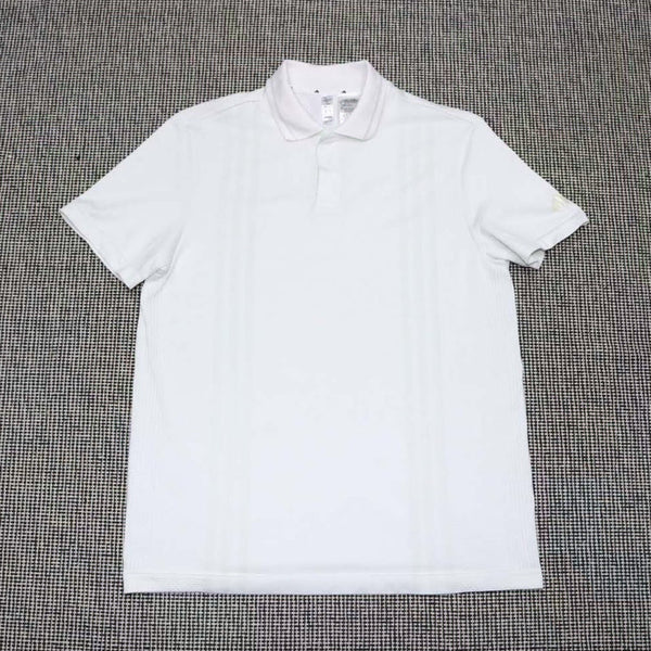 [BUNJANG] Adidas White Functional Short Sleeve Polo Shirt Size 95 / 아디다스 화이트 기능성 반팔 카라티 95