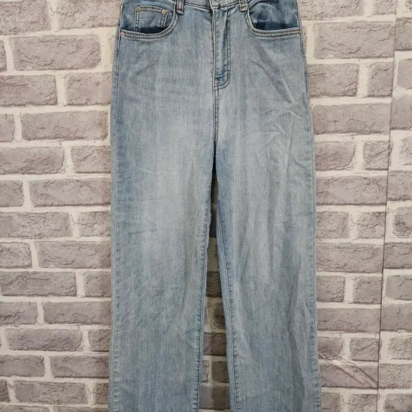 [BUNJANG] Howlook Light Wash Banding Straight Jeans Size S / 하우룩 연청 밴딩 일자청바지 S/알뜰한여우