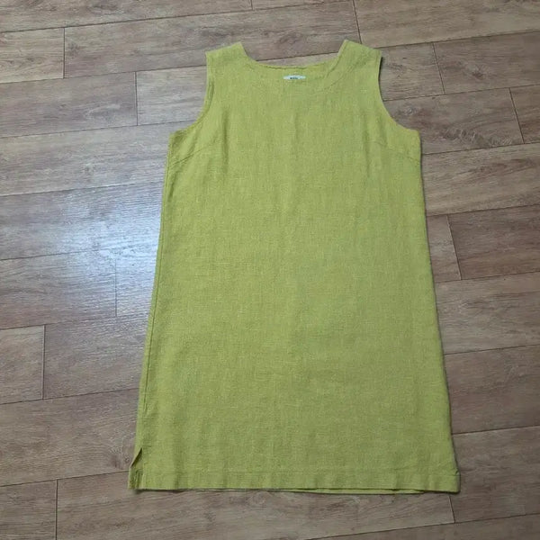 [BUNJANG] Mustard Sleeveless Long Dress / 겨자색 민소매 원피스