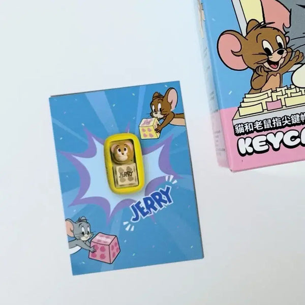 [BUNJANG] Tom and Jerry Tinyville Keycap Keyring - Jerry / 톰과 제리 타이니빌 키캡 클리커 키링 - 제리