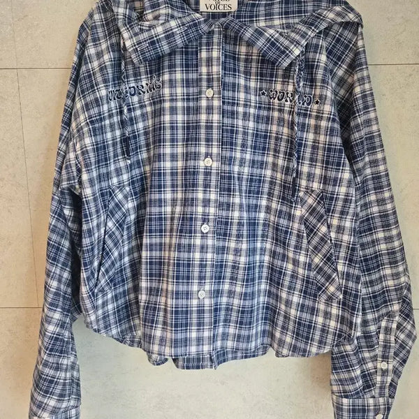 [BUNJANG] VOV Checked Hooded Shirt / 보브 VOV 체크 후드 셔츠