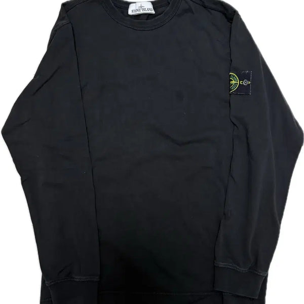[BUNJANG] Stone Island Long Sleeve Black Signature Patch T-Shirt / 스톤아일랜드 롱슬리브