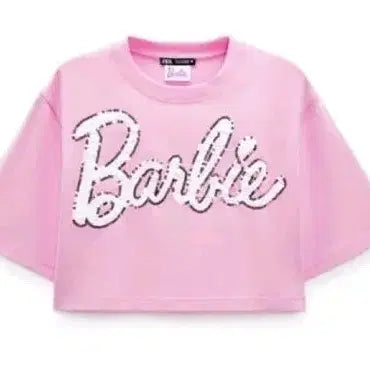 [BUNJANG] Zara Barbie Limited Edition Crop T-Shirt / 자라바비 한정판크롭