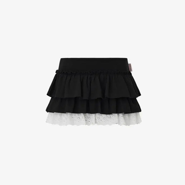 [BUNJANG] Newearlin Bubble Cancan Lace Mini Skirt Black M / 뉴얼린 bubble cancan lace mini skirt 블랙 M