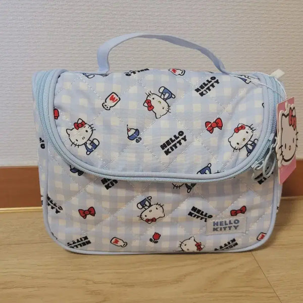 [BUNJANG] Sanrio Hello Kitty Blue Pattern Pouch Bag / 산리오 헬로키티 블루 패턴 가방 파우치