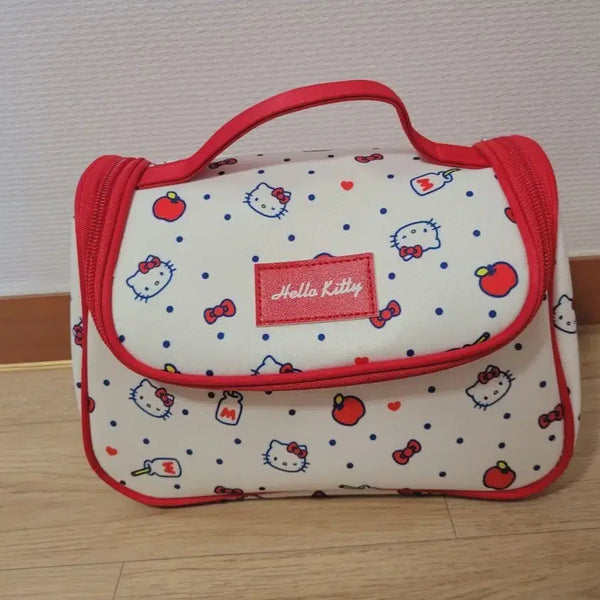 [BUNJANG] Hello Kitty Red Pattern Pouch Bag / 헬로키티 파우치 빨강 패턴 가방