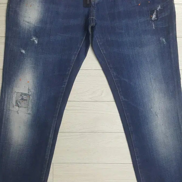 [BUNJANG] DSQUARED2 Slim Fit Stretch Denim Jeans 34" Italy / 디스퀘어드2 정품(사방스판) 앞지퍼 얇은대님 34인치(No.458)이태리판!