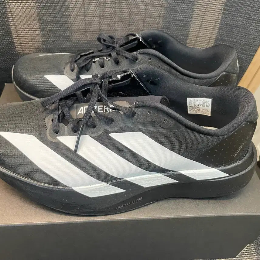 [BUNJANG] Adidas Adizero EVO SL Running Shoes - Black/White (Size 265) / [265] 아디다스 아디제로 에보슬 (EVO SL) 블랙 화이트