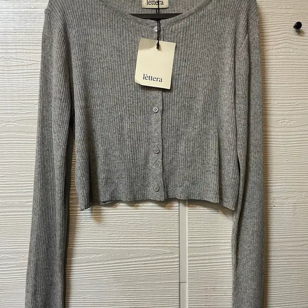 [BUNJANG] Acrylic/Linen Blend Lightweight Cardigan / 아크릴/린넨 혼방 얇은 가디건