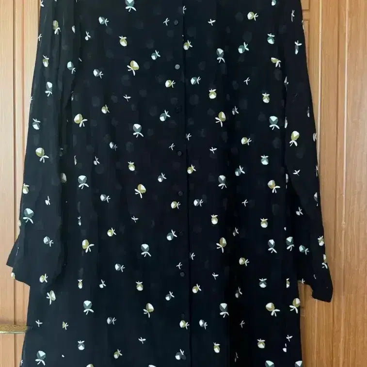 [BUNJANG] Comptoir des Cotonniers Navy Pattern Shirt Dress / comptoir des cotonniers 셔츠형 원피스