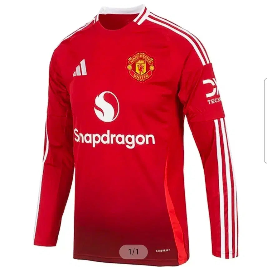 [BUNJANG] Manchester United 24/25 Long Sleeve Jersey / 24/25 맨유 롱슬리브 유니폼