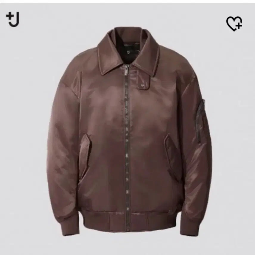 [BUNJANG] Uniqlo + J MA-1 Blouson Wine L / 유니클로 질샌더 ma-1 블루종 와인 L