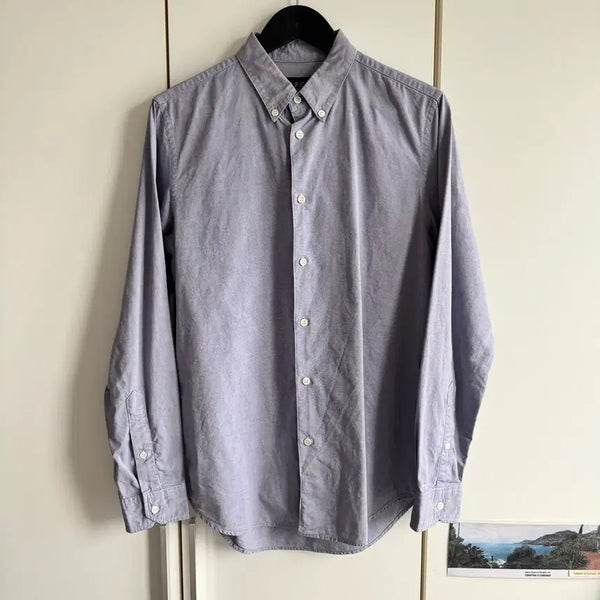 [BUNJANG] A.P.C. Button-Down Shirt Lavender Grey S / 아페쎄 / 버튼다운 셔츠 라벤더 그레이 / S