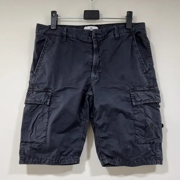 [BUNJANG] Stone Island Logo Patch Cargo Shorts Pants W28-W29 (S) / 스톤아일랜드 와펜 카고 반바지 쇼츠  팬츠 바지 w28 w29 스몰 s
