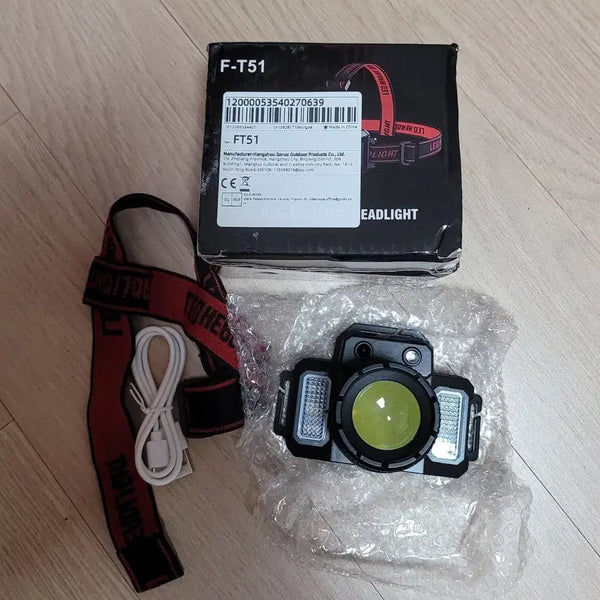 [BUNJANG] Rechargeable Headlamp with Sensor F-T51 / 해드랜턴 센서,충전형 미사용