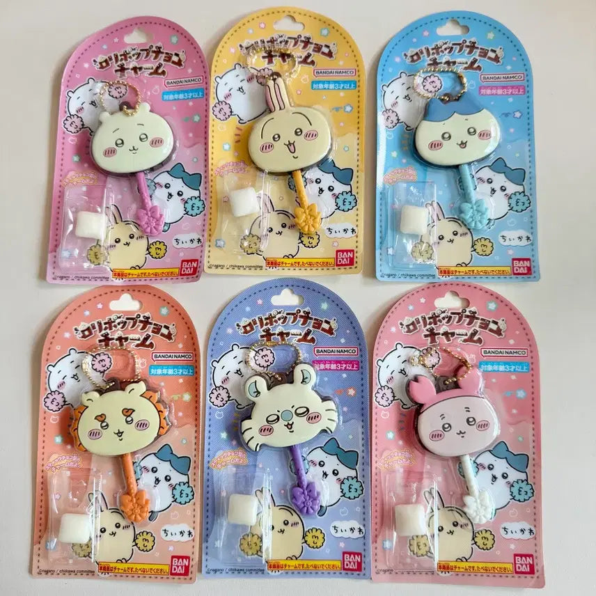 [BUNJANG] Cheeky Chikawa Chocolate Keychain Bundle Set (6 pieces) / 일괄판매 치이카와 먼작귀 초콜릿 키링 6개 하치와레 우사기 모몽가 시사