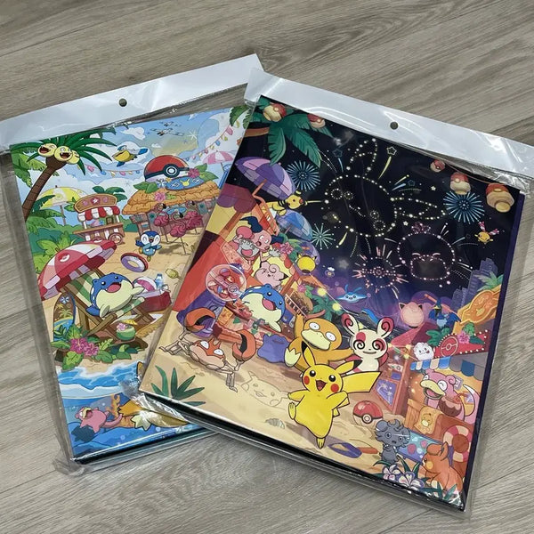 [BUNJANG] Pokemon Busan Pop-up Chilling Beach / Fireworks File Set (2 Types) / 포켓몬스터 부산 팝업 칠링비치/불꽃놀이 파일 2종 팝니다